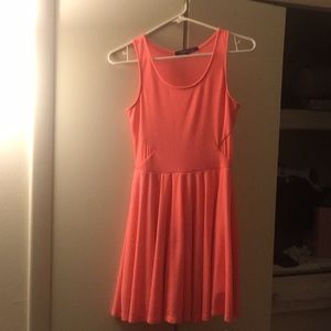 Pink dress with mesh back